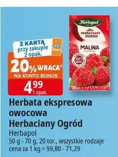 E.Leclerc Herbata malina Herbapol Herbaciany Ogród oferta