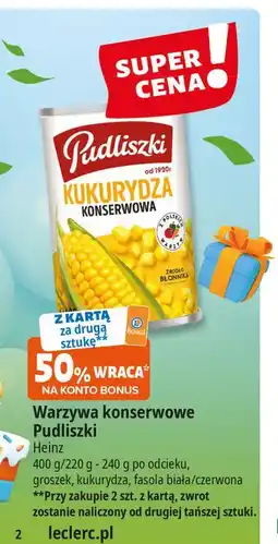 E.Leclerc Fasola biała Pudliszki oferta