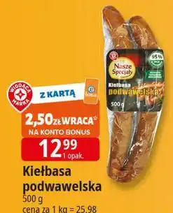 E.Leclerc Kiełbasa podwawelska Wiodąca Marka Nasze Specjały oferta
