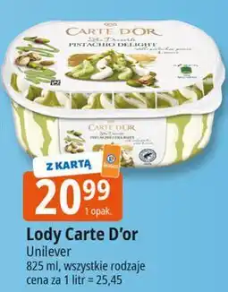 E.Leclerc Lody pistachio delight Algida Carte D'or Les Desserts oferta
