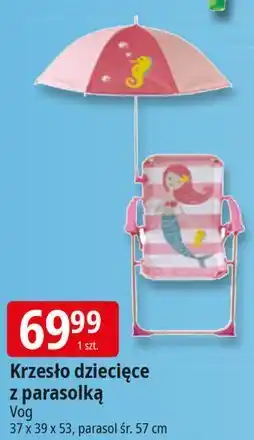 E.Leclerc Krzesło dziecięce z parasolką 37 x 39 53 cm oferta