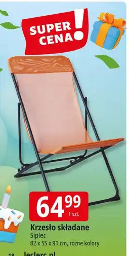 E.Leclerc Krzesło składane Siplec oferta