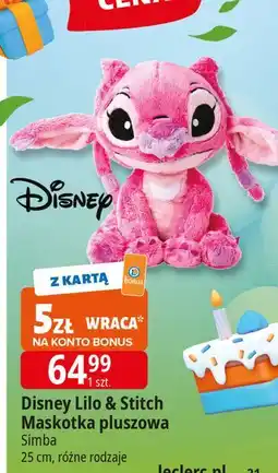 E.Leclerc Maskotka pluszowa lilo&stitch 25 cm Simba oferta