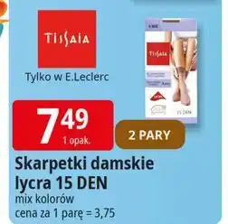 E.Leclerc Skarpetki damskie 15 den Tissaia oferta