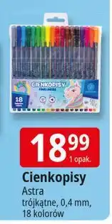 E.Leclerc Cienkopisy trójkątne Astra oferta