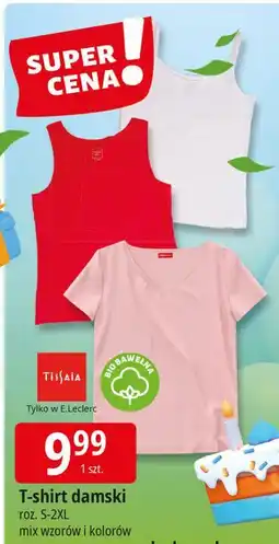 E.Leclerc T-shirt damski s-2xl Tissaia oferta