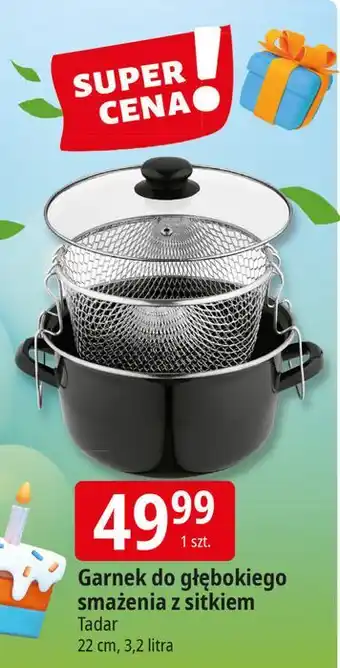 E.Leclerc Garnek z sitkiem 22 cm Tadar oferta