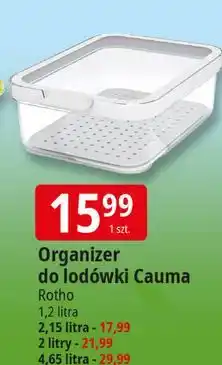 E.Leclerc Organizer do lodówki cauma 2 l Rotho oferta