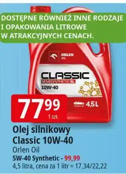 E.Leclerc Olej 15w-40 synthetic Orlen Platinum Classic oferta