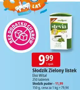 E.Leclerc Słodzik stevia naturalny w pudrze Zielony Listek oferta