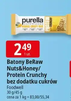 E.Leclerc Baton miód i orzechy pekan Be Raw! oferta