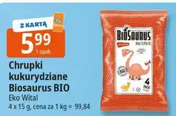 E.Leclerc Chrupki kukurydziane multipack Biosaurus oferta