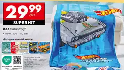 Biedronka Koc hot wheels 130 x 160 cm oferta