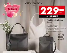 Biedronka Plecak damski Cholewiński oferta