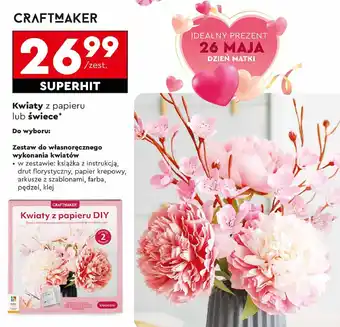 Biedronka Kwiaty z papieru Craftmaker oferta