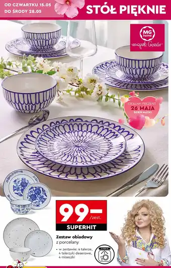 Biedronka Zestaw porcelany Mg Home oferta