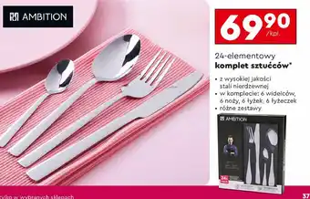 Biedronka Komplet sztućców Ambition oferta