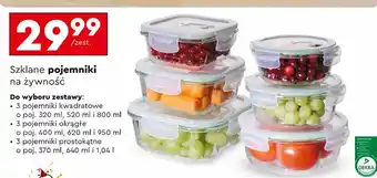 Biedronka Pojemniki na żywność 370 ml + 640 1.04 l oferta