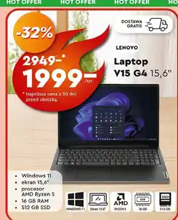 Biedronka Laptop v15 g4 Lenovo oferta