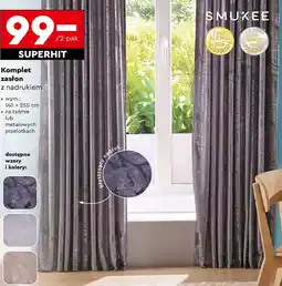 Biedronka Zasłony strukturalne na taśmie 140 x 250 cm Smukee oferta