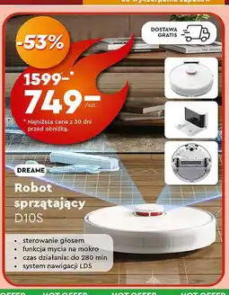 Biedronka Robot sprzątający d10s Dreame oferta