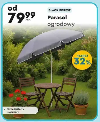 Biedronka Parasol ogrodowy Black Forest oferta