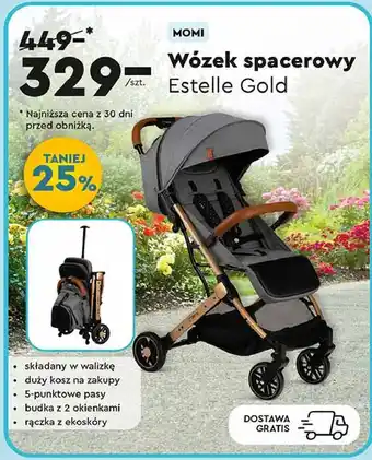 Biedronka Wózek estelle gold Momi oferta