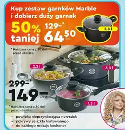 Biedronka Garnek marble 5.8 l Mg Home oferta