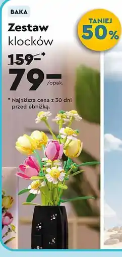 Biedronka Zestaw klocków kwiatki Baka oferta