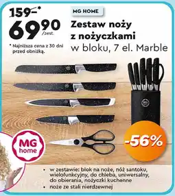 Biedronka Zestaw noży kuchennych z nożyczkami oferta