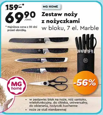 Biedronka Zestaw noży kuchennych z nożyczkami oferta