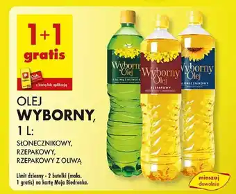 Biedronka Olej rzepakowy z oliwą oliwek Wyborny Delio oferta
