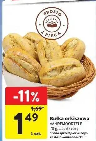 Intermarche Bułka orkiszowa 1 szt. VANDEMOORTELE oferta