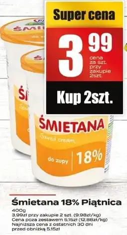 Supeco Śmietana 18% Piątnica 400g oferta