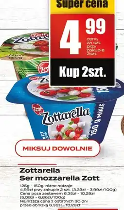 Supeco Zottarella ser mozzarella Zott 125g oferta