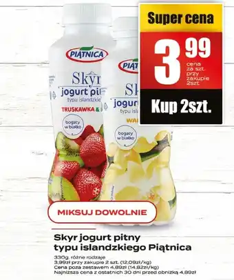 Supeco Skyr jogurt pitny typu islandzkiego Piątnica oferta