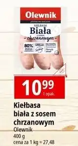E.Leclerc Kiełbasa biała z sosem chrzanowym Olewnik oferta