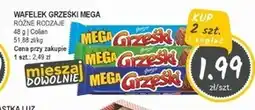 Słoneczko Grześki Mega Wafel przekładany kremem orzechowym 48 g oferta