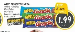 Słoneczko Grześki Mega Wafel przekładany kremem orzechowym 48 g oferta