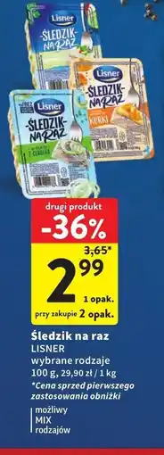 Intermarche Śledzik Lisner oferta