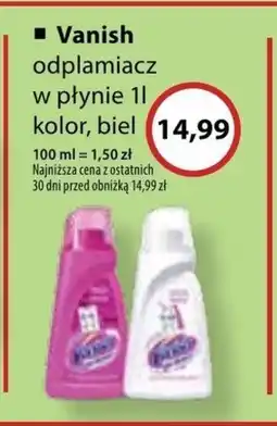 Drogeria alicja Vanish Oxi Action Odplamiacz do tkanin w płynie 1 l oferta