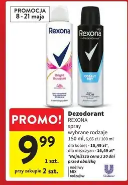 Intermarche Dezodorant Rexona oferta