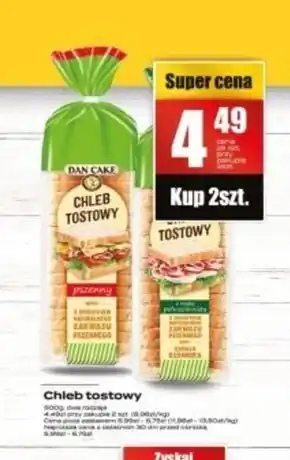 Supeco Dan Cake Chleb tostowy pszenny 500 g oferta