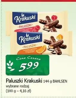 Cezar Delikatesy Krakuski Paluszki z galaretką malinową w czekoladzie 144 g oferta