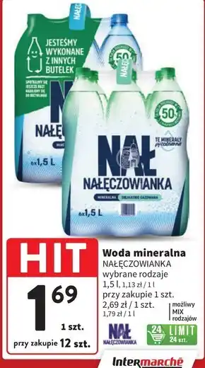 Intermarche Woda mineralna Nałęczowianka oferta