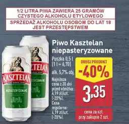 ALDI Piwo Kasztelan niepasteryzowane oferta