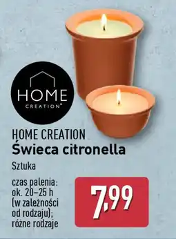ALDI HOME CREATION Świeca citronella oferta
