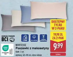 ALDI NOVITESSE Poszewki z makosatyny oferta