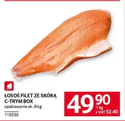 Selgros Łosoś filet ze skórą c-trym box oferta