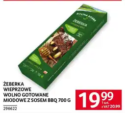 Selgros Żeberka wieprzowe wolno gotowane miodowe z sosem bbq oferta